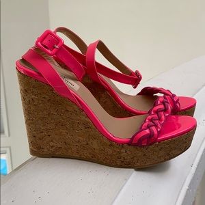 Valentino size 37 wedge sandals